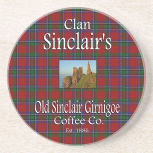 Posavasos El antiguo café Sinclair Girnigoe de Clan Sinclair