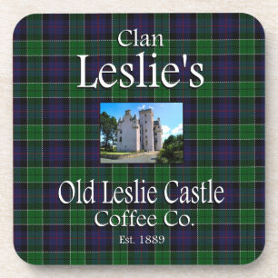 Posavasos El antiguo Leslie Castle Coffee Co. del clan Lesli