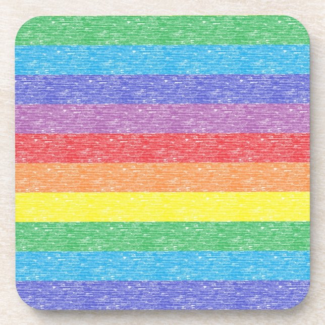 Posavasos El arco iris raya los prácticos de costa (Frente)