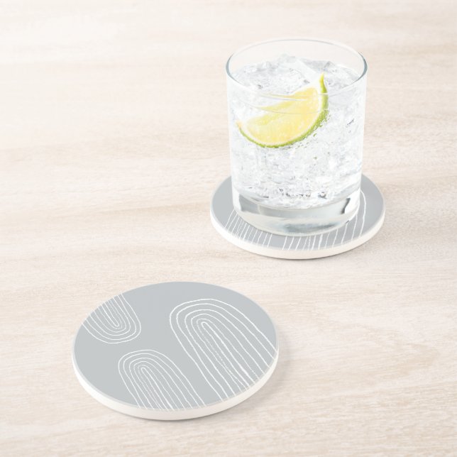 Posavasos El arcoiris de la Moda Boho Mid Century (Lado)