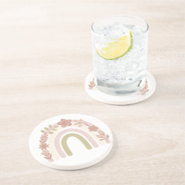 Posavasos El arcoiris floral dulce Boho