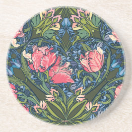 Posavasos El Art Nouveau Tulip Garden es colorido