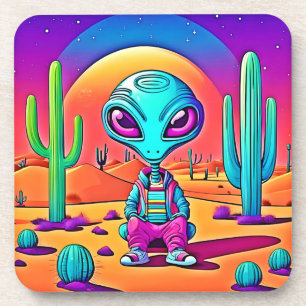 Posavasos El arte extraterrestre de Desert Chillin