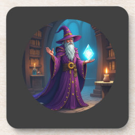 Posavasos El asistente consulta su cristal mágico