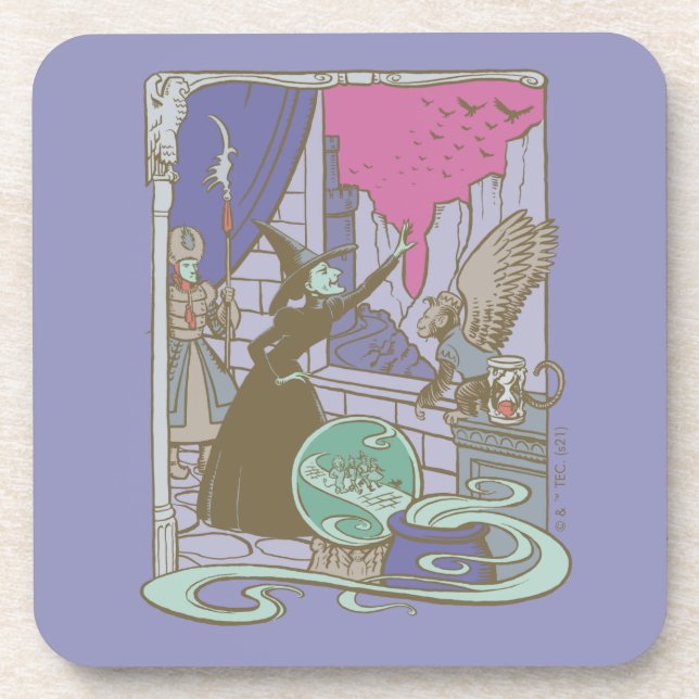 Posavasos El Asistente De Oz™ | Storybook Witch™ (Frente)