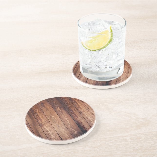 Posavasos El aspecto de la madera real (Lado)