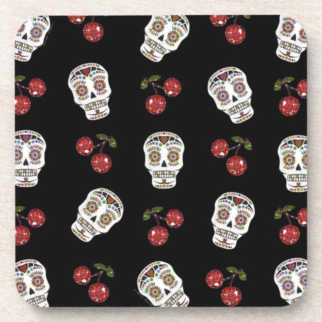 Posavasos El Azúcar Rockabilly De La RAB Arroja Cerezas En N (Frente)