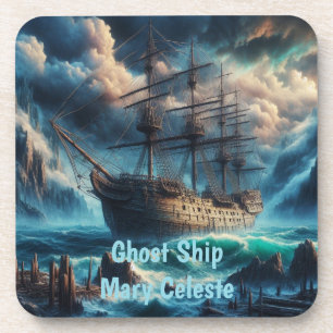 Posavasos El barco fantasma Mary Celeste atormentando el mis