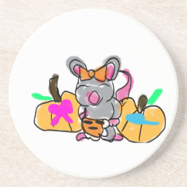 Posavasos El bebé del ratón revela otoño