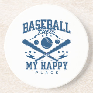 Posavasos El béisbol alimenta mi lugar feliz