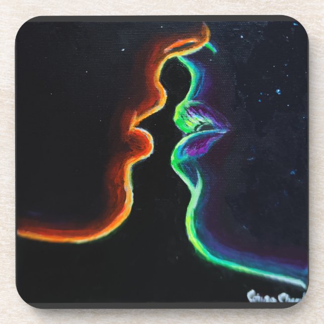 Posavasos El beso (Frente)
