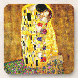 Posavasos El beso de Gustav Klimt<br><div class="desc">El beso,  una bonita pintura artística del artista austriaco Gustav Klimt</div>