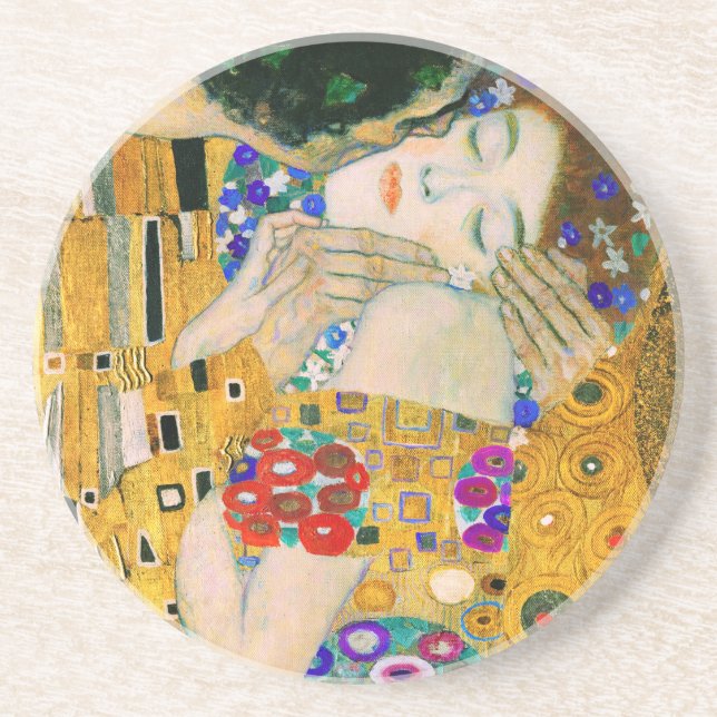 Posavasos El beso de Gustav Klimt (Frente)