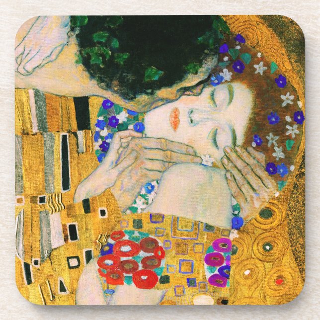 Posavasos El beso de Gustav Klimt (Frente)