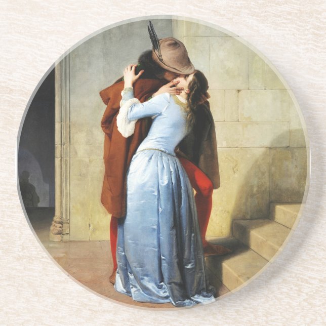 Posavasos El Beso - Francesco Hayez Il Bacio  (Frente)