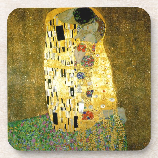 Posavasos El beso ~ Gustav Klimt (Frente)