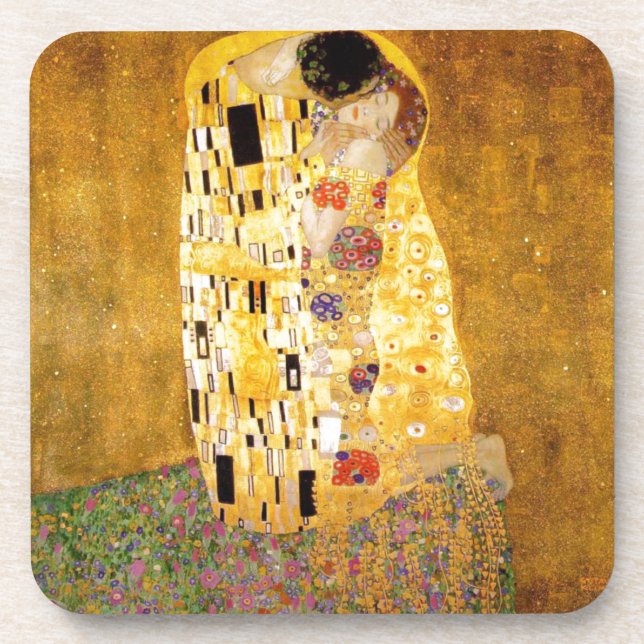 Posavasos El beso Gustav Klimt (Frente)