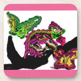 Posavasos El bosque lluvioso Chameleon divertido