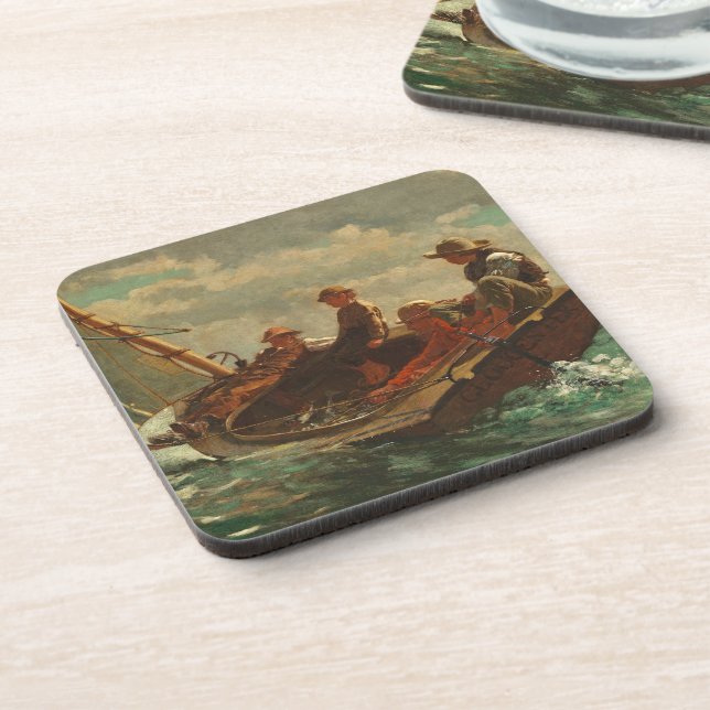 Posavasos El Breezing encima (un viento justo) de 1873-76 (Lado Izquierdo)