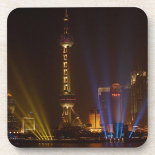 Posavasos El Bund (frente al mar) en Shanghai.Mirando