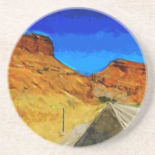 Posavasos El camino a lo largo del lado de los tetones Resum