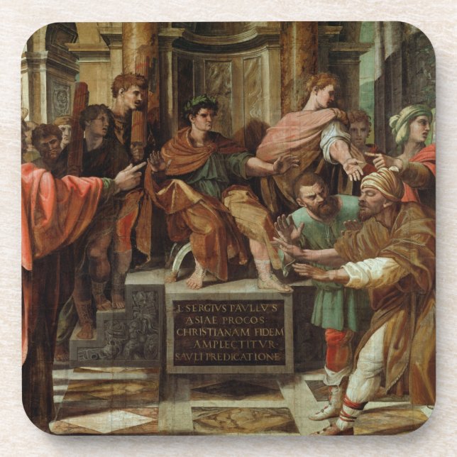 Posavasos El cegar de Elymas (dibujo animado para el Sistine (Frente)