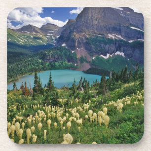 Posavasos El césped sobre el lago Grinnell en los muchos