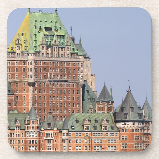 Posavasos El Chateau Frontenac en Quebec City, Canadá. (Frente)