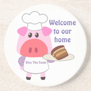 Posavasos El chef Piggy Beber una Pascua
