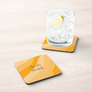 Posavasos El cielo es el gradiente abstracto del naranja lím