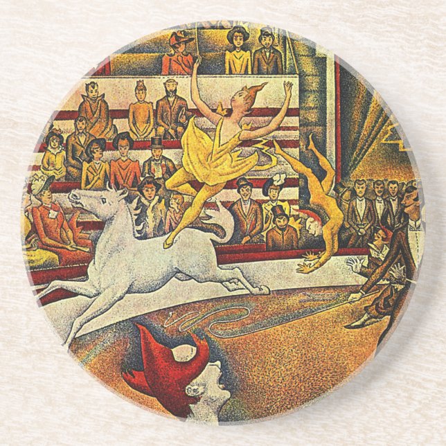 Posavasos El circo de Georges Seurat (1891) (Frente)