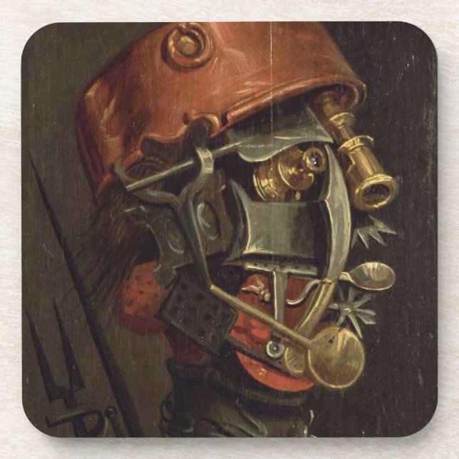 Posavasos El cocinero (aceite en el panel) (Frente)