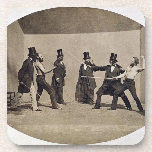 Posavasos El combatir en duelo (foto) (Frente)