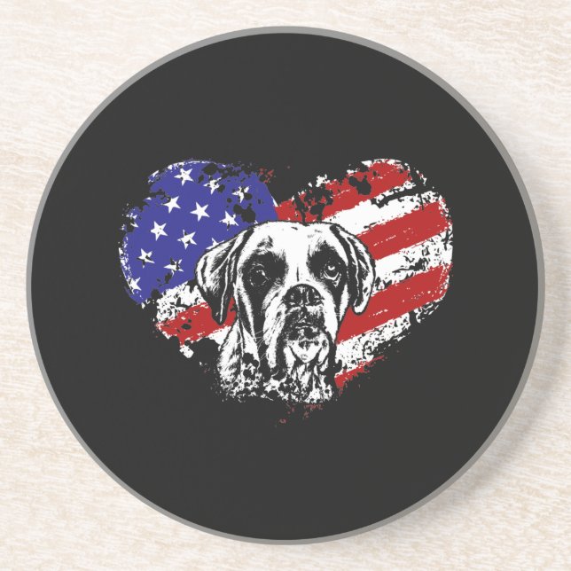 Posavasos El corazón de Boxer (Frente)