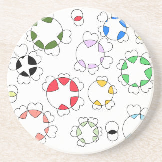 Posavasos El corazón unido a la montaña rusa