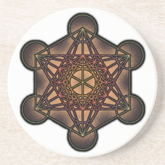 Posavasos El cubo de Metatron - símbolo sagrado de la