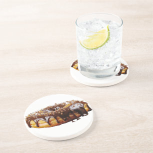 Posavasos El decadente donut de SlipperyJoe cubierto de glos