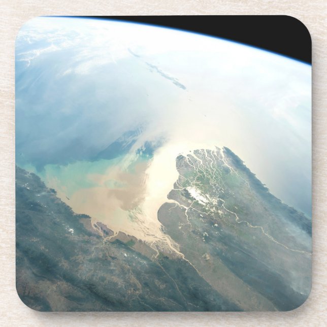 Posavasos El Delta Del Río Irrawaddy En Birmania (Myanmar). (Frente)