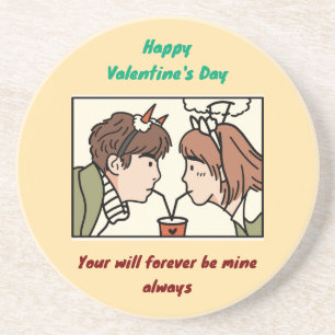 Posavasos El día de San Valentín
