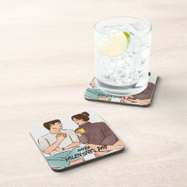 Posavasos El día de San Valentín acogedor