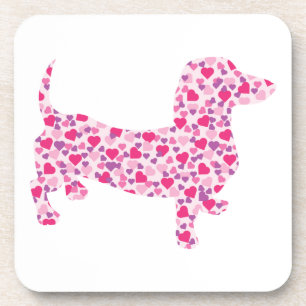 Posavasos El día de San Valentín Dachshund