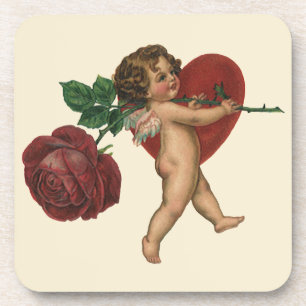 Posavasos El día de San Valentín de la época Cherub y Rosa v