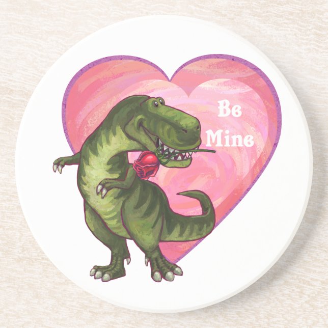 Posavasos El día de San Valentín de Tyrannosaurus (Frente)