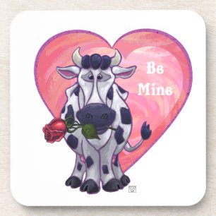 Posavasos El día de San Valentín de vaca