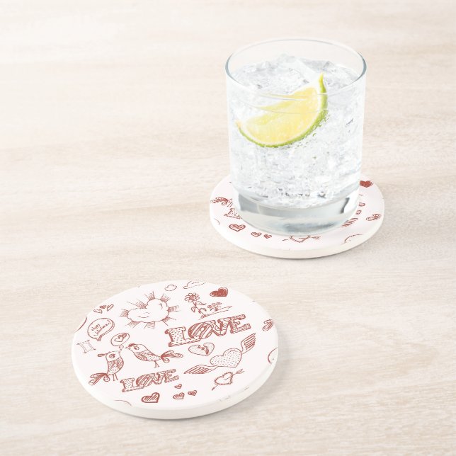 Posavasos El día de San Valentín feliz (Lado)
