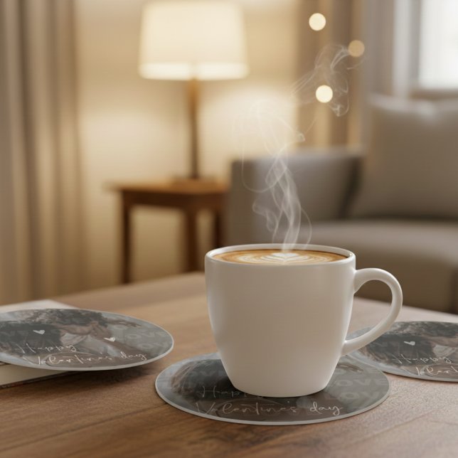 Posavasos El día de San Valentín personalizado Foto de parej (Subido por el creador)