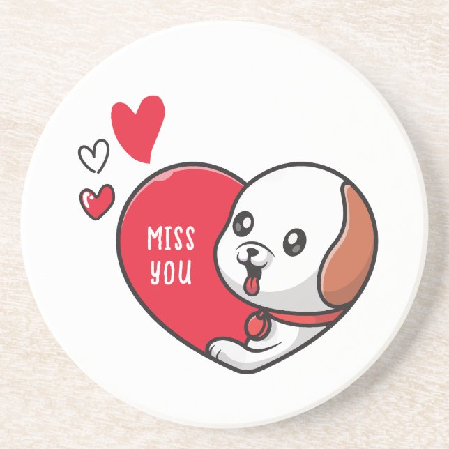 Posavasos El día de San Valentín, señorita. (Frente)