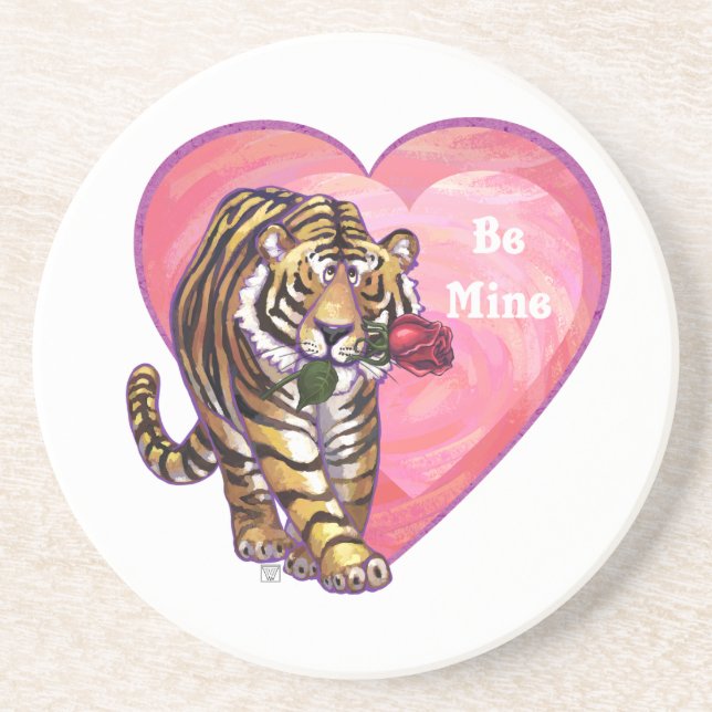 Posavasos El día de San Valentín Tiger (Frente)