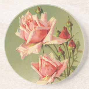 Posavasos El día de San Valentín Vintage Rosa de Jardín Vict