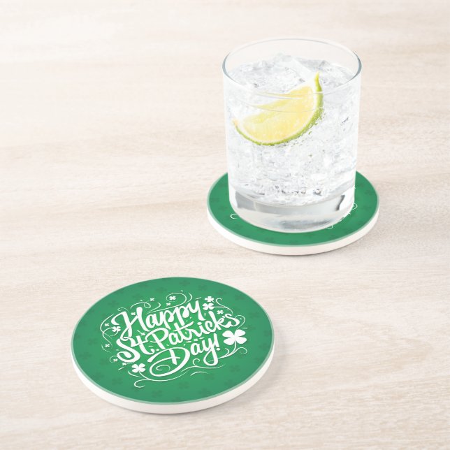 Posavasos El día de St Patrick feliz (Lado)
